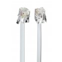 Gembird TC6P4C-3M телефонный кабель Белый Gembird TC6P4C-3M телефонный кабель Белый