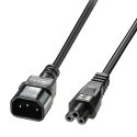 Lindy 2m C5 to C14 Mains Cable, lead free Lindy 2m C5 to C14 Mains Cable, lead free