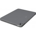 Logitech Combo Touch QWERTY Датский, Финский, Норвежский, Шведский Smart Connector Серый