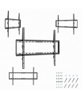 Gembird WM-70F-03 televizoriaus laikiklis 177,8 cm (70") Juoda