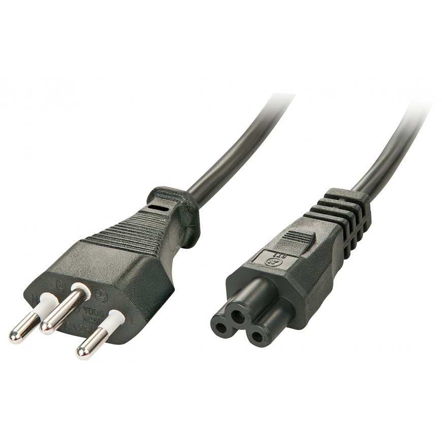 Lindy 30412 elektrības kabelis Melns 2