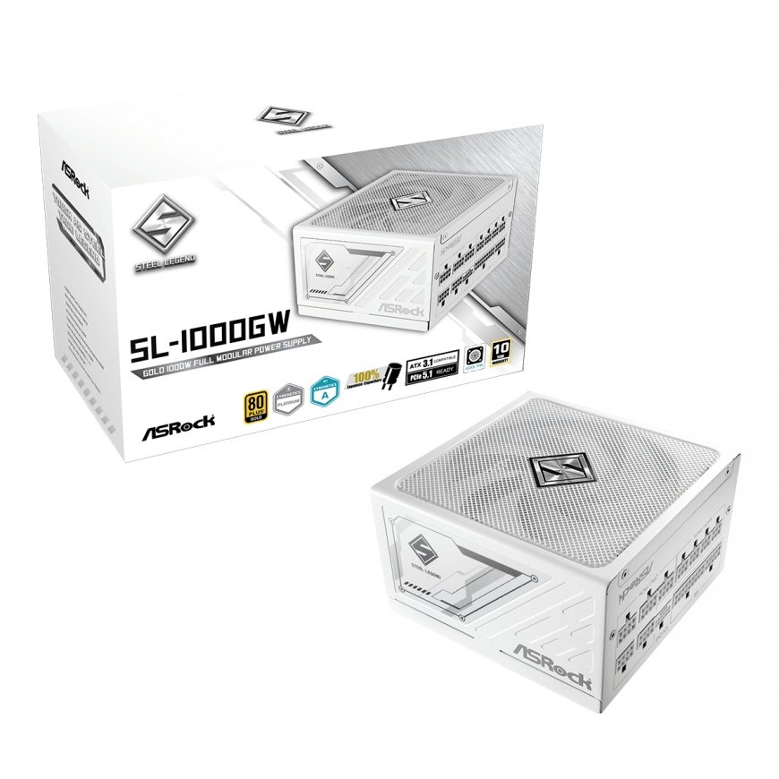 Asrock SL-1000GW Steel Legend barošanas avotu