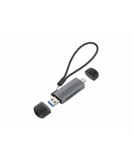 Conceptronic BIAN05G kortelių skaitytuvas USB 3.2 Gen 1 (3.1 Gen 1) Type-A/Type-C Pilka