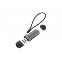 Conceptronic BIAN05G 2-in-1 USB 3.0 Dual Plug Card Reader, SD/MicroSD 3.0, UHS-I Conceptronic BIAN05G 2-in-1 USB 3.0 Dual Plug Card Reader, SD/MicroSD 3.0, UHS-I