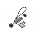 Conceptronic BIAN05G 2-in-1 USB 3.0 Dual Plug Card Reader, SD/MicroSD 3.0, UHS-I Conceptronic BIAN05G 2-in-1 USB 3.0 Dual Plug Card Reader, SD/MicroSD 3.0, UHS-I