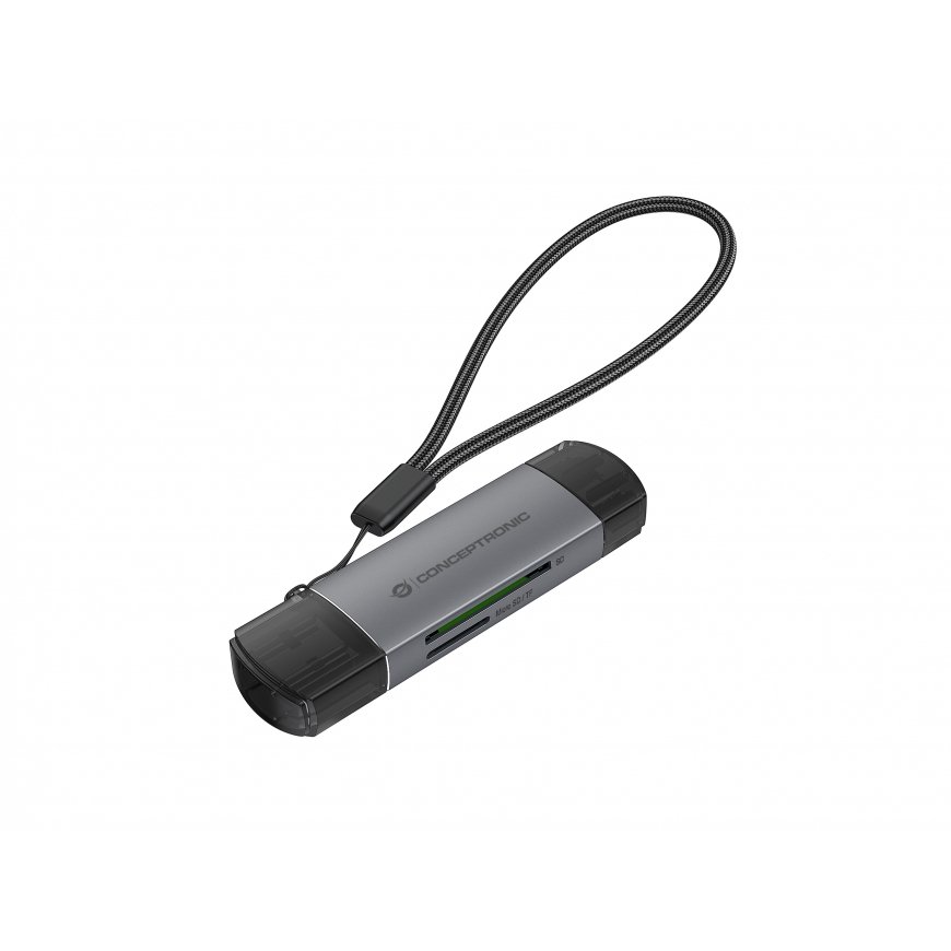 Conceptronic BIAN05G kortinlukija USB 3.2 Gen 1 (3.1 Gen 1) Type-A/Type-C Harmaa – 5