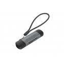 Conceptronic BIAN05G kortinlukija USB 3.2 Gen 1 (3.1 Gen 1) Type-A/Type-C Harmaa Conceptronic BIAN05G kortinlukija USB 3.2 Gen 1 (3.1 Gen 1) Type-A/Type-C Harmaa