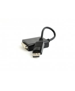 Gembird DisplayPort v.1.2 - Dual-Link DVI 0,1 m musta