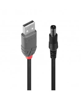 Lindy 70267 USB kabelis USB 2.0 1,5 m USB A DC Juoda