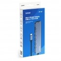 Savio AK-82 jaotur USB tüüp-C 5000 Mbit/s Must