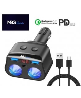 MBG Line HC69PD cigarette lighter socket splitter