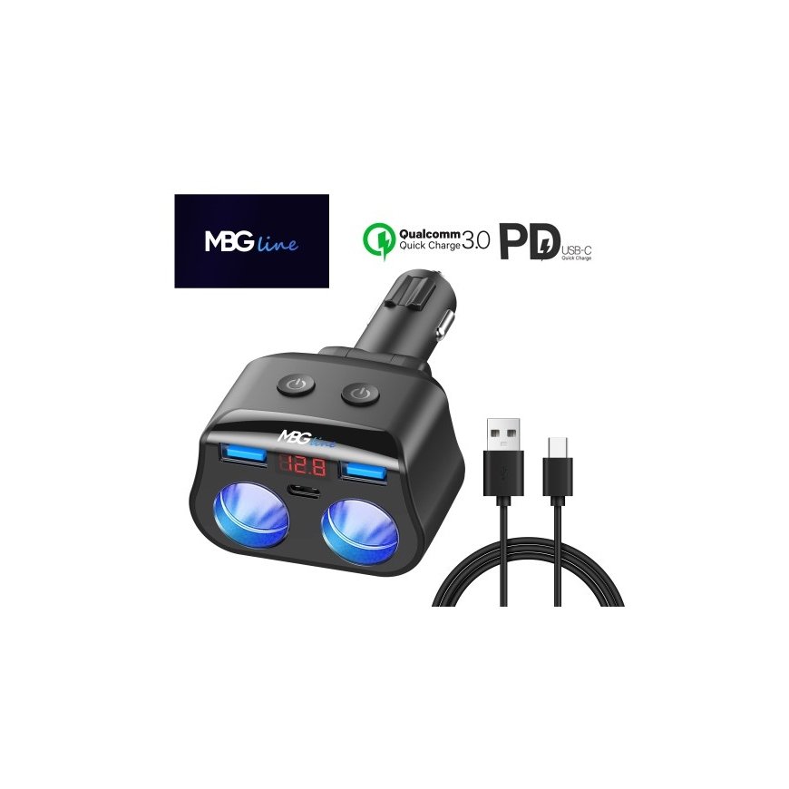 MBG Line HC69PD cigarette lighter socket splitter