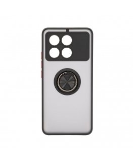 Чехол Xiaomi Poco X6 Pro Hybrid с кольцом черный