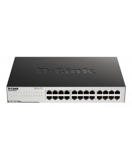 D-Link GO-SW-24G Неуправляемый L2 Gigabit Ethernet (10/100/1000) 1U Черный