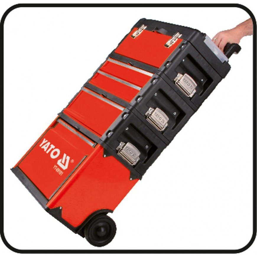 Yato YT-09101 small parts/tool box Tool chest Metal Black, Red – 2