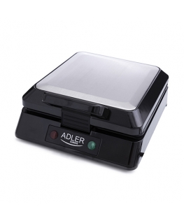 Adler AD 3036 vafeļpanna 4 vafele (-s) 1500 W Melns, Pelēks