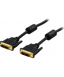 Deltaco VE011-AA DVI cable 1 m DVI-D Black