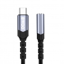 AUX adapteris 3.5mm - USB-C melns BZ47 melns AUX adapteris 3.5mm - USB-C melns BZ47 melns