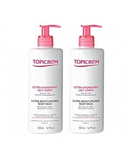 Topicrem „Ultra Hydratant“ niisutav kehakreemide komplekt, 2 x 500 ml