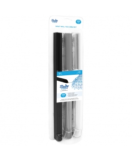 3Doodler FILAMENT 75 PCS ABS 3 COLORS AB-MONO-75 Melns, Sudrabs, Balts 2 g