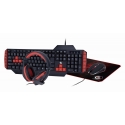 Gembird GGS-UMG4-02 näppäimistö Sisältää hiiren Pelaaminen USB QWERTY Englanti (US) musta