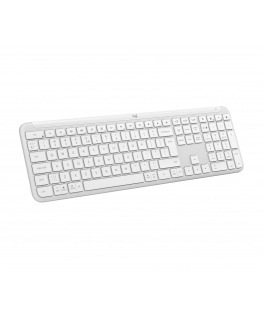 Logitech 920-012466 klaviatuur Kontor RF juhtmeta ühendus + Bluetooth QWERTY US rahvusvaheline Valge
