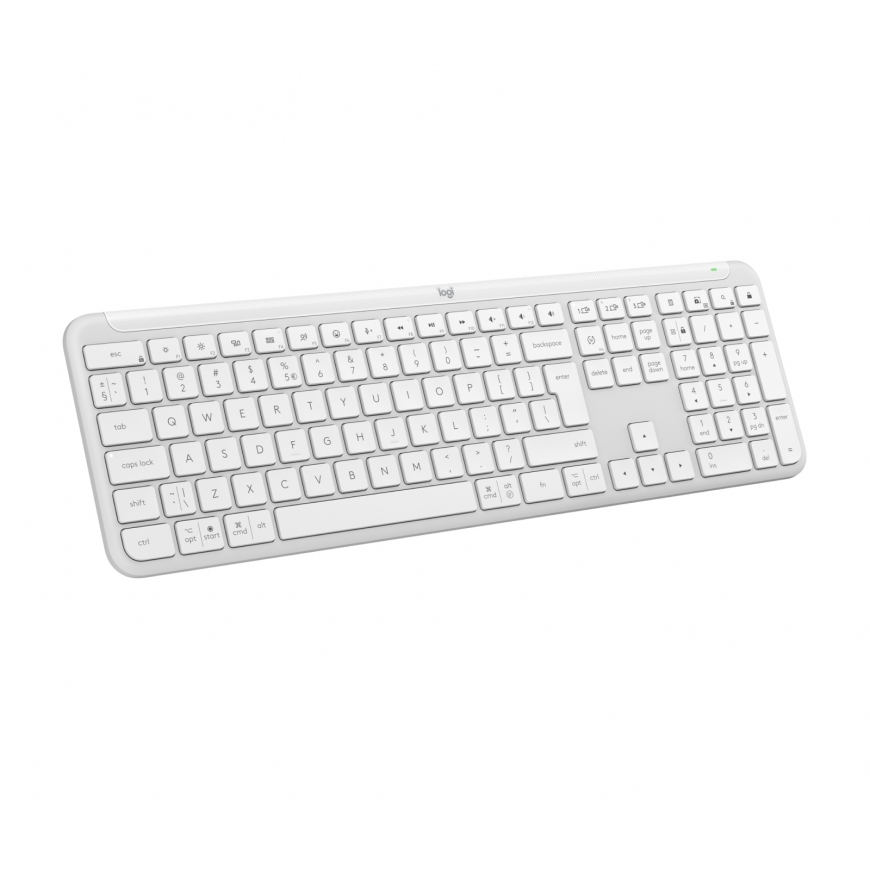 Logitech 920-012466 klaviatuur Kontor RF juhtmeta ühendus + Bluetooth QWERTY US rahvusvaheline Valge