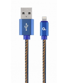 Cablexpert CC-USB2J-AMLM-1M-BL Lightning-kaapeli Sininen
