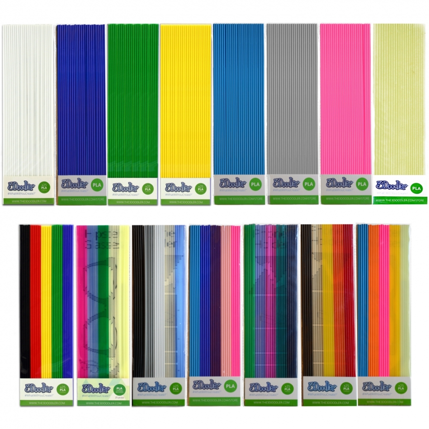 3Doodler PL02-ROYL eksploatacinė medžiaga 3D spausdintuvams Polilatinė rūgštis (PLA) Mėlyna 2 g – 4
