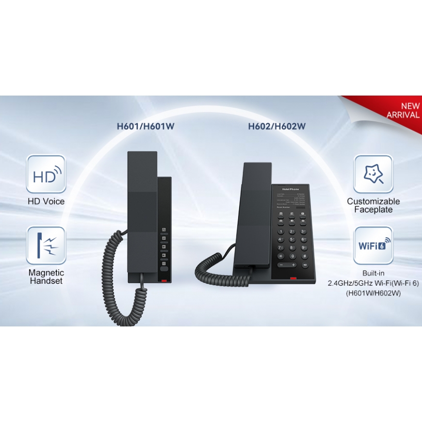 Fanvil H601W-Wi-Fi Hotellipuhelin H601W