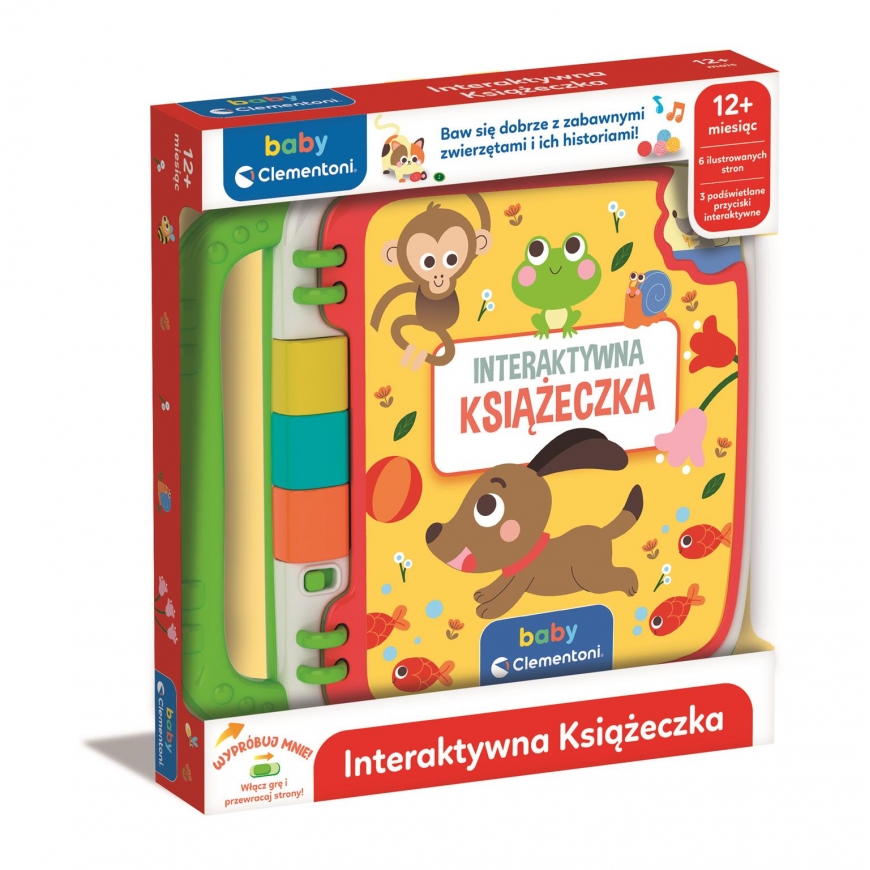 Clementoni Rotaļlietas CLE BABY interaktīvā grāmatiņa 50388