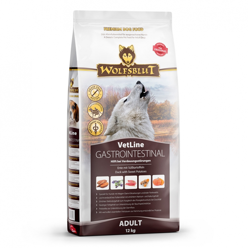 Wolfsblut VetLine Gastrointestinal 12 kg Pieaudzis