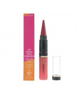 Lancome, Lip Kajal Duo Chroma, Kreemjas huulepulk & Lūpų blizgis, 03, Bold Punane, 2.7 g