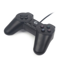 Gembird JPD-UB2-01 spēļu kontrolierīce Melns USB 2.0 Spēļu paliktnis PC (dators)