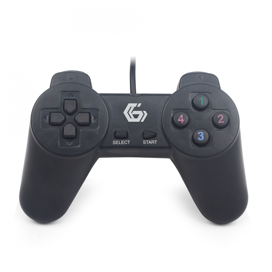 Gembird JPD-UB2-01 mängukontroller Must USB 2.0 Juhtpult PC – 2