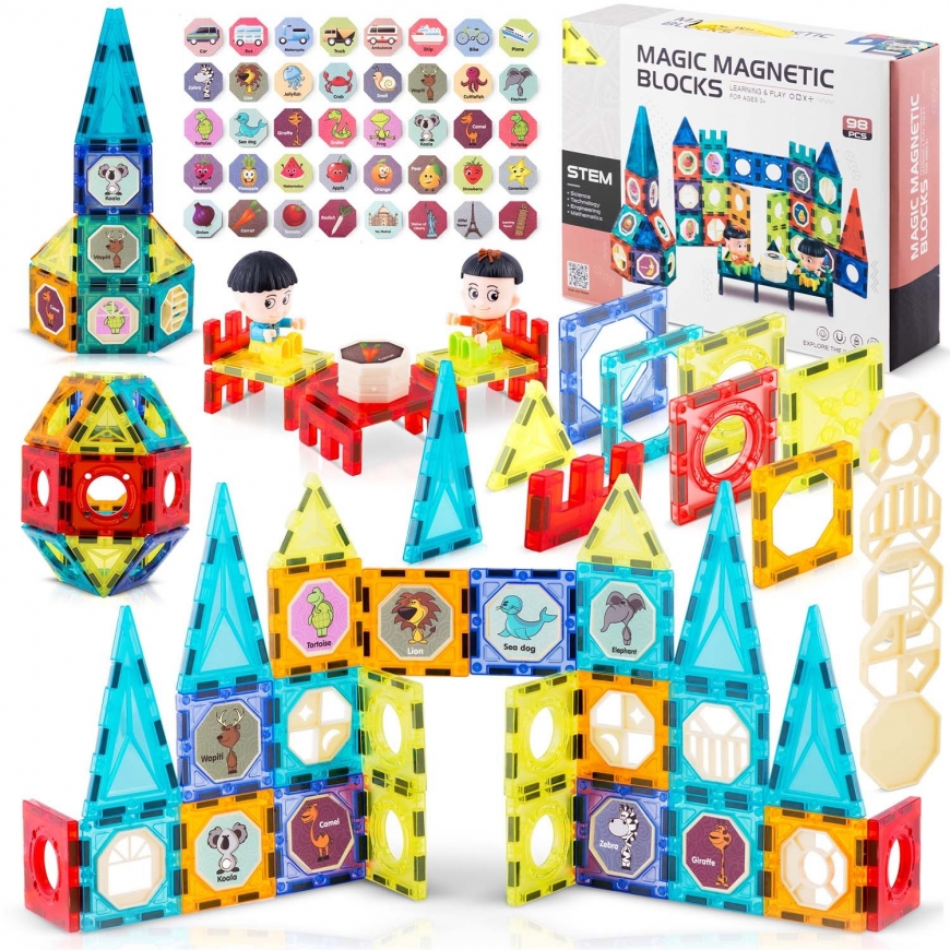 Magnetic blocks Tower RK-768 Ricokids – 2