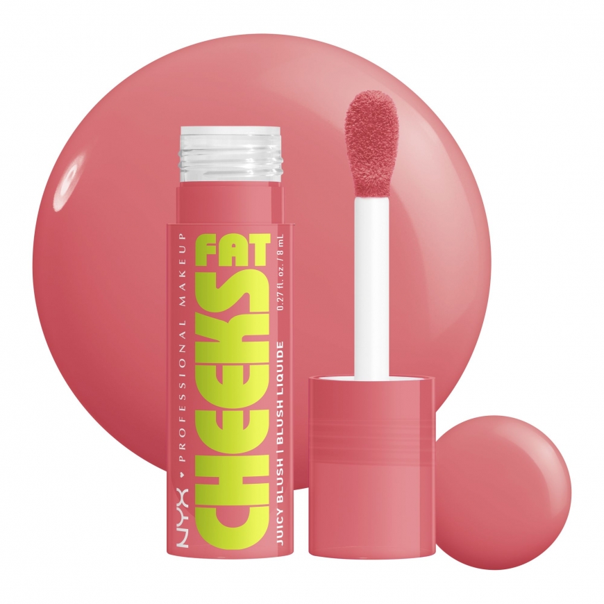 Nyx Professional Make Up FAT CHEEKS увлажняющий жидкий румяна 02-Фиг Физз 8 мл – 2