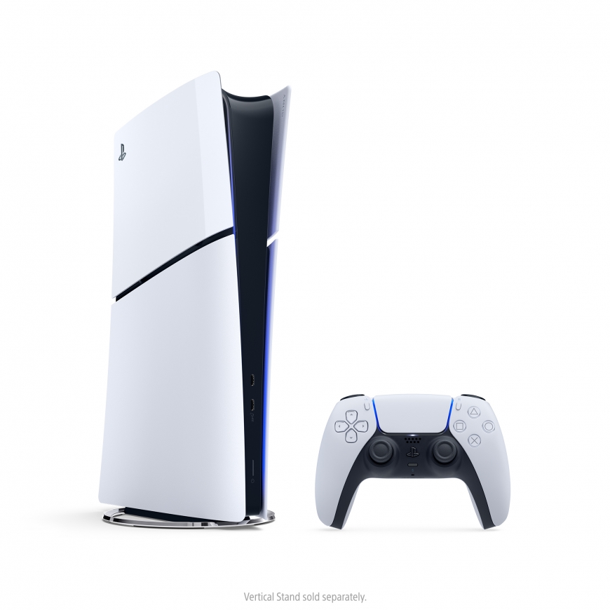 Sony PlayStation 5 Slim Digital 1,02 TB Wi-Fi musta, Valkoinen – 2