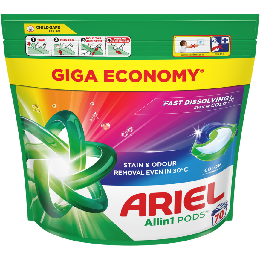 Skalbimo kapsulēs Ariel All-in-1 Pods Color, 100 vnt. – 2