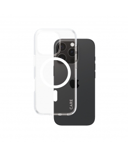 PanzerGlass CARE by ® Flagship Case Transparent Urban Combat w. White MagSafe iPhone 16 Pro mobile phone case