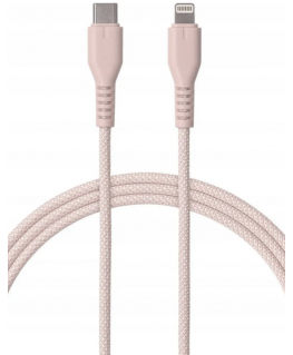 Qualo QKN-CL-16 USB-C - Lightning kaabel 12W / 1,5m / roosa