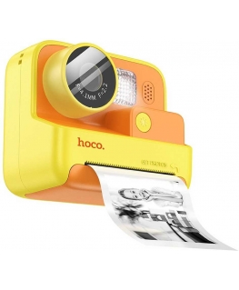 Digitaalne lastekaamera koos printeriga Hoco 1MP 2,0" HD Ready DV200 kollane