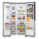 LG InstaView GSGV81PYLL side-by-side refrigerator Freestanding 635 L E Silver LG InstaView GSGV81PYLL side-by-side refrigerator Freestanding 635 L E Silver