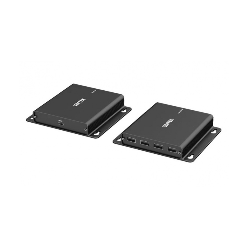 Unitek USB-C į 4× USB-A prailginimo kabelis per Ethernet, atstumas iki 150 m 480 Mbps