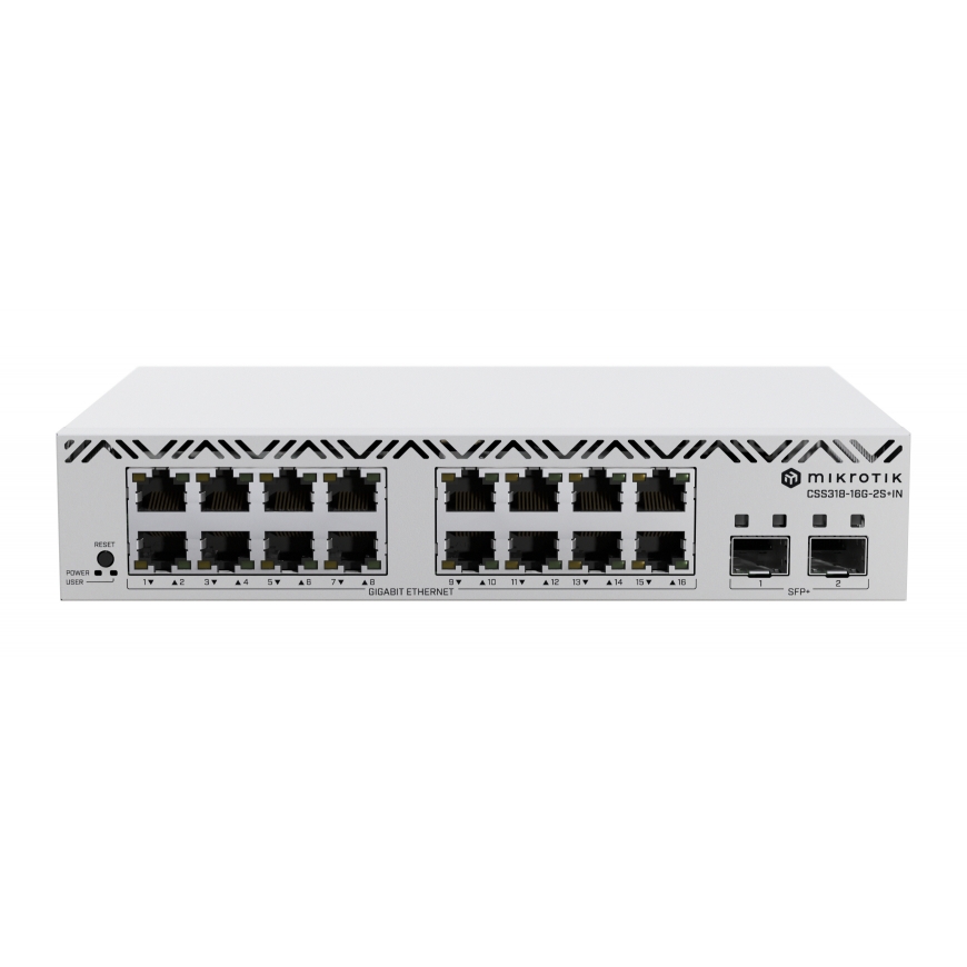 Mikrotik CSS318-16G-2S+IN tīkla pārslēgs Vadīts Gigabit
