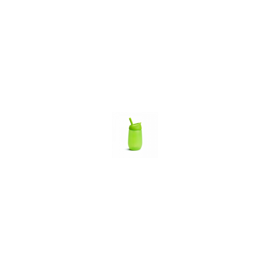 MUNCHKIN gertuvė su šiaudeliu SIMPLE CLEAN, rožinė, 296 ml – 2