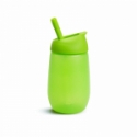 MUNCHKIN pudele ar salmiņu SIMPLE CLEAN, rozā, 296 ml MUNCHKIN pudele ar salmiņu SIMPLE CLEAN, rozā, 296 ml
