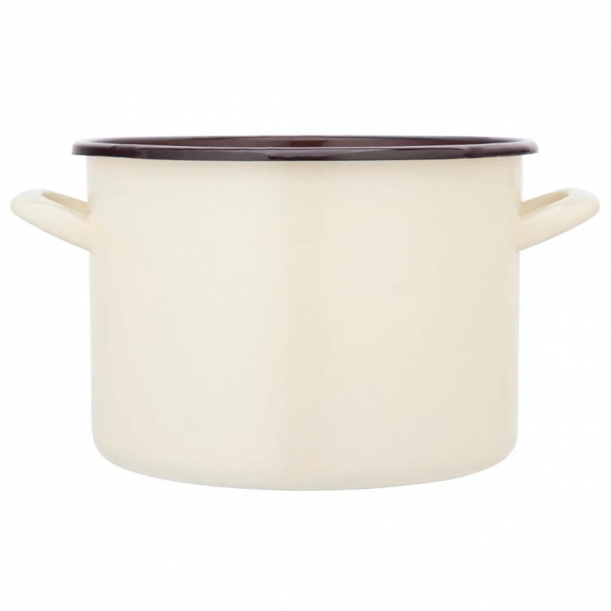 Altom Design Pot SIMPLE 7.5L DIAMETER 24CM HEIGHT 17CM CREAM/DARK MID COLOR