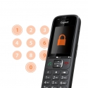 Gigaset S700H PRO Digitaalse juhtmeta tehnoloogia (DECT) telefon Helistaja ID Söehall Gigaset S700H PRO Digitaalse juhtmeta tehnoloogia (DECT) telefon Helistaja ID Söehall