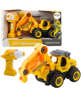 Игрушечный радиоуправляемый экскаватор с отверткой Lean Toys Geltona 2в1